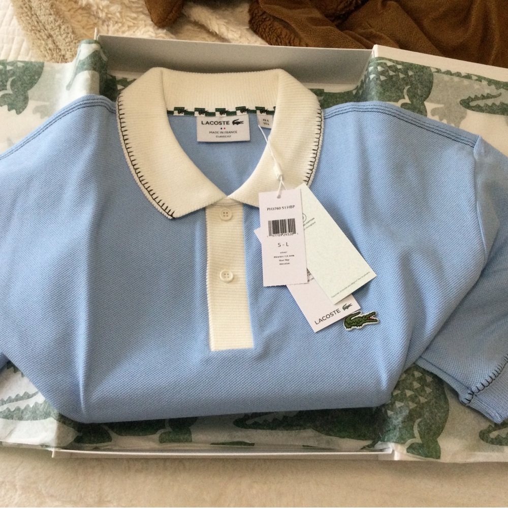 LACOSTE Men’s Classic fit Polo Made in France - Picture 5 of 7